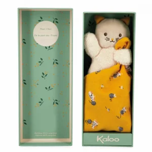 Doudou Cat Yellow<Kaloo Hot