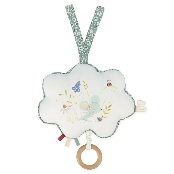 Fabric Musical Box "Green Mouse" (Une Souris Verte)<Kaloo Sale